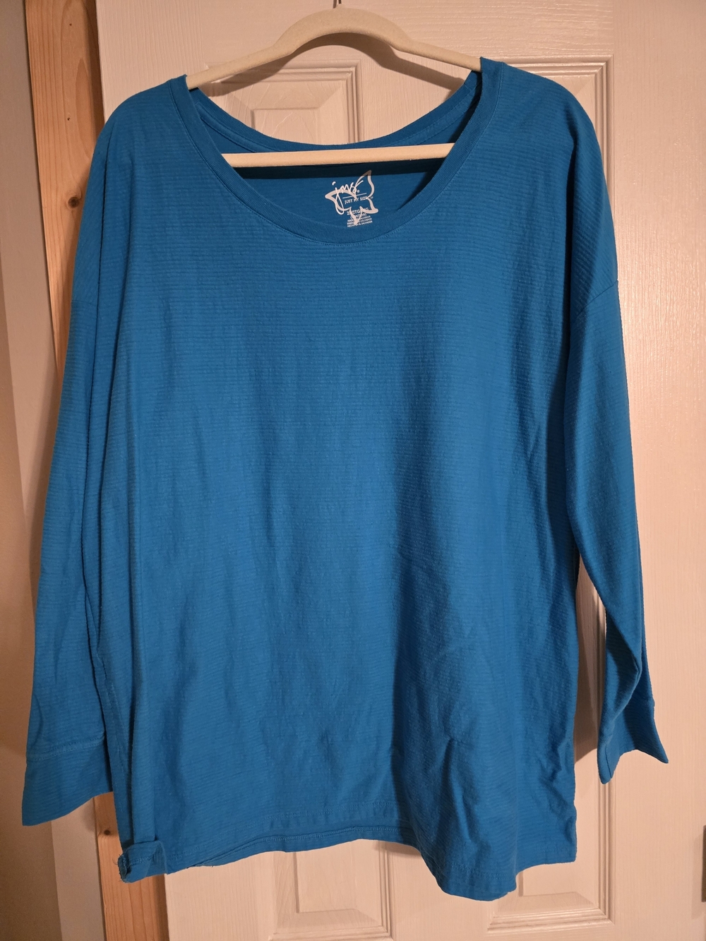 Just My Size Women's Tunic Top - Bright Teal Blue